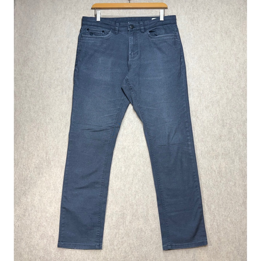 English Laundry Mens 32x32 Blue Stretch Five Pocket Pants Preppy Academia Casual